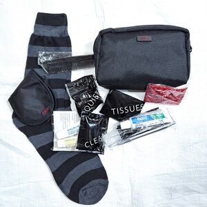 Tumi x Delta Airlines Grey Cosmetic Travel Pouch Bag